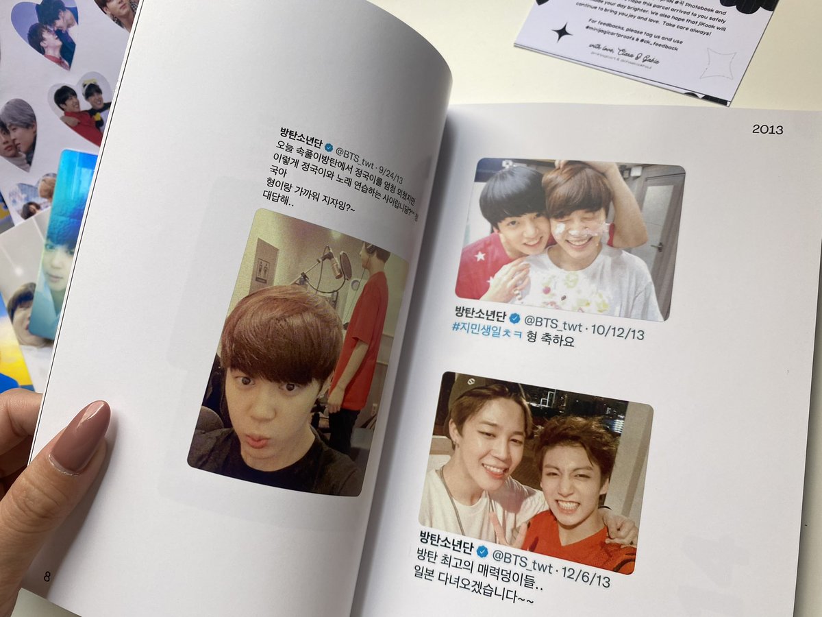 gcfloveclub97's tweet photo. — [#gookiebuys 💌]

thank you sooo much @minijagicart n @chaekookhaul for this jikook photobook 🐰🐣 

#minijagicartproofs #ck_feedback https://t.co/J3HQkEvcAh
