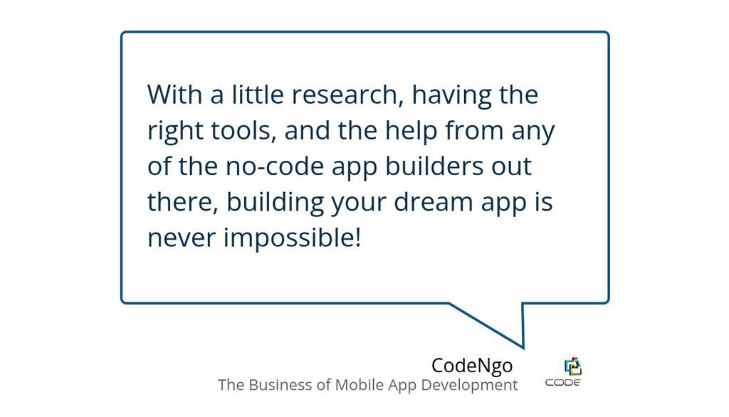 codengo_com's tweet image. No-Code Mobile App Development – Is It Possible?
▸ lttr.ai/4i4r

#NoCodeAppDevelopment #MobileAppDistribution #DragAndDropNoCodePlatform