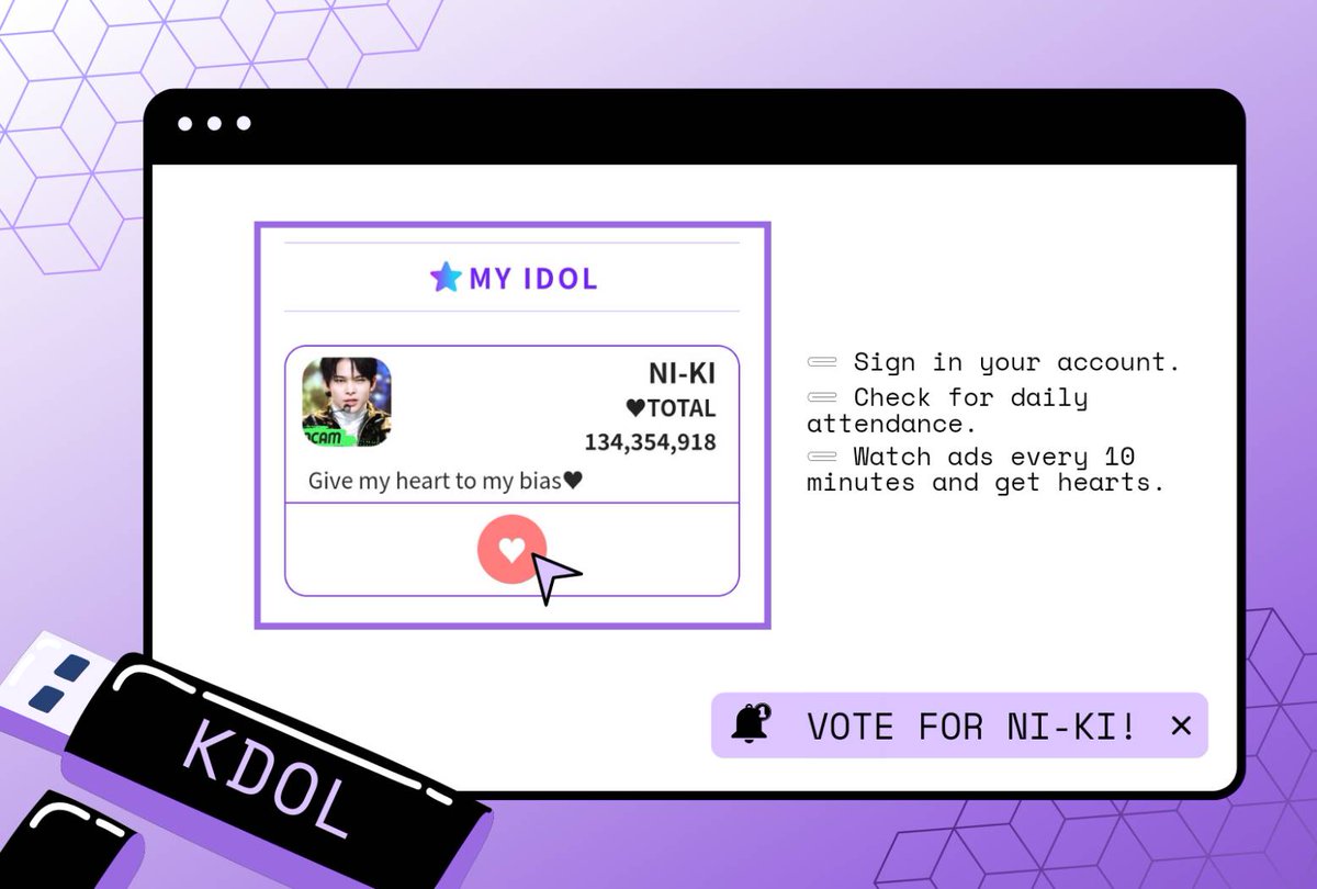 NI_KIGLOBAL's tweet image. [🗳] 221116 • KDOL

Please vote our #NI_KI for his daily rankings on KDOL!

Get hearts via daily attendance and watch ads every 10mins! 

Use our invitation link to sign up 👇

🔗:kdol.me/r/mwjwmufl

#ENHYPEN_NI_KI  #엔하이픈_니키 #니키 @ENHYPEN @ENHYPEN_members