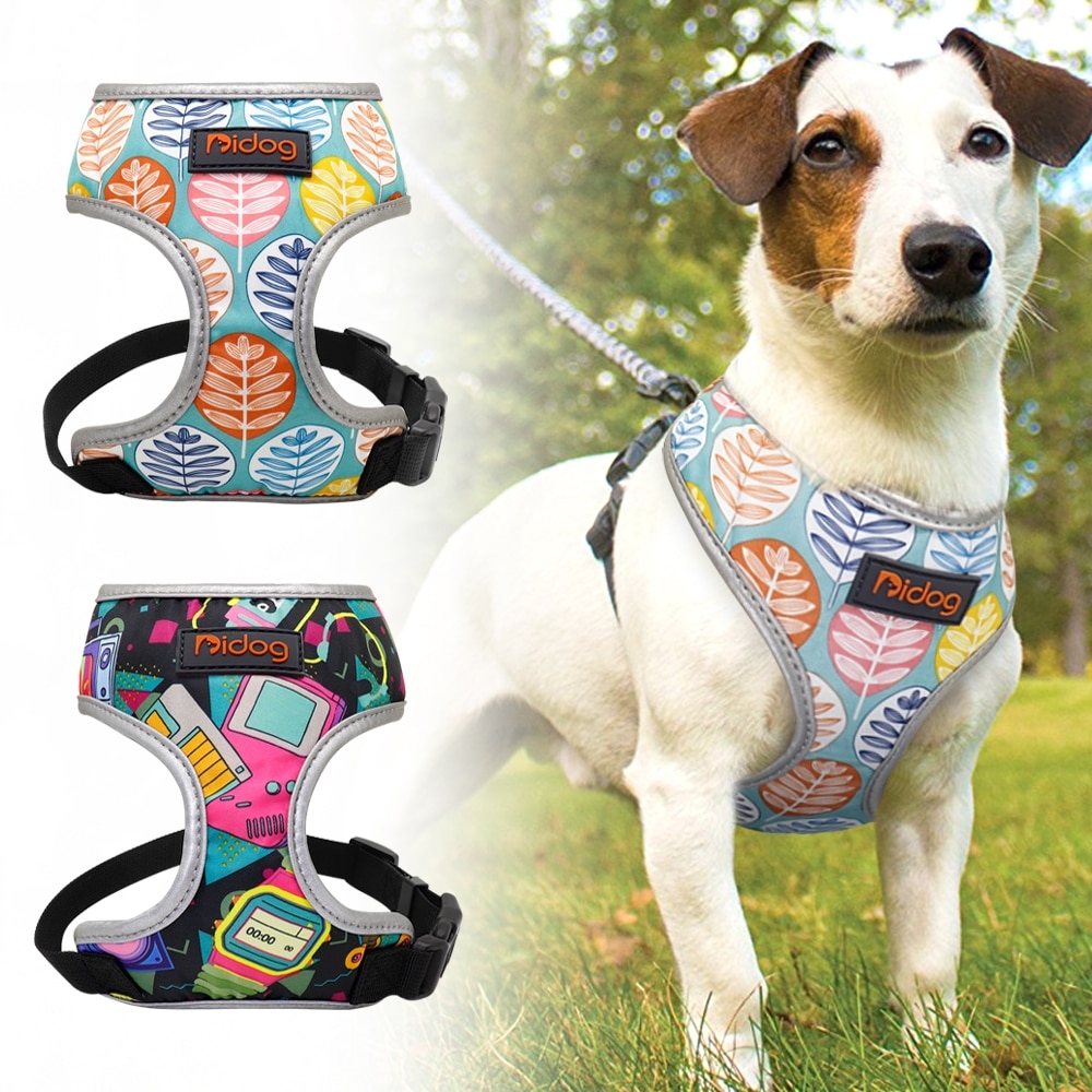 #hashtag3 Breathable Nylon No Pull Dog Harness Vest Reflective Adjustable Printed Pet Harness For Small Medium Dogs Cats azebraland.com/breathable-nyl…