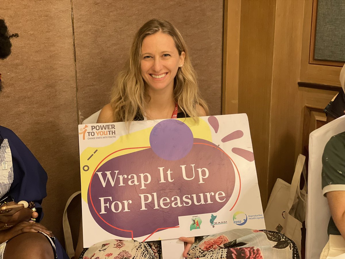 RHUganda's tweet image. “Women have been conditioned to think that men should decide for them when it comes to pleasure.” ~ Joseline 

We are at the @ICFP2022 pre youth conference hosting a session on “Wrap It Up For Pleasure” —demystifying the myths and misconceptions on pleasure.

#ICFP2022 #WeAreRHU