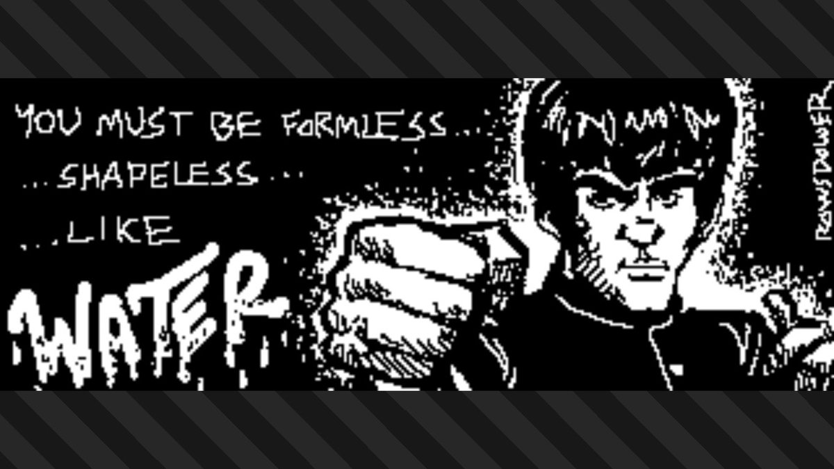 _joshmauser_'s tweet photo. couldn't pass up a chance to have Bruce rep Team Water #Splatoon3 #NintendoSwitch #brucelee #belikewater https://t.co/eTY9EqR9vY