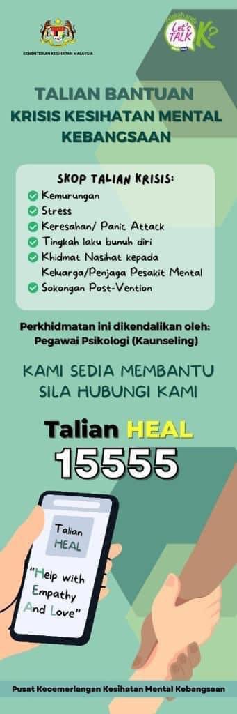 irfanz_faris's tweet photo. @sofeaorked Kalau awak ada rasa sesuatu yang triggered yg mmbuat awak rasa nak bunuh diri, awak call number 15555 ya

Jangan simpan dan pendam sorang2

Share dan luah apa sahaja dengan team kami…

Kami bersedia utk bantu meringankan beban dari sudut emosi..

Kalau nak tanya sesuatu boleh dm https://t.co/B35QoUIqYS