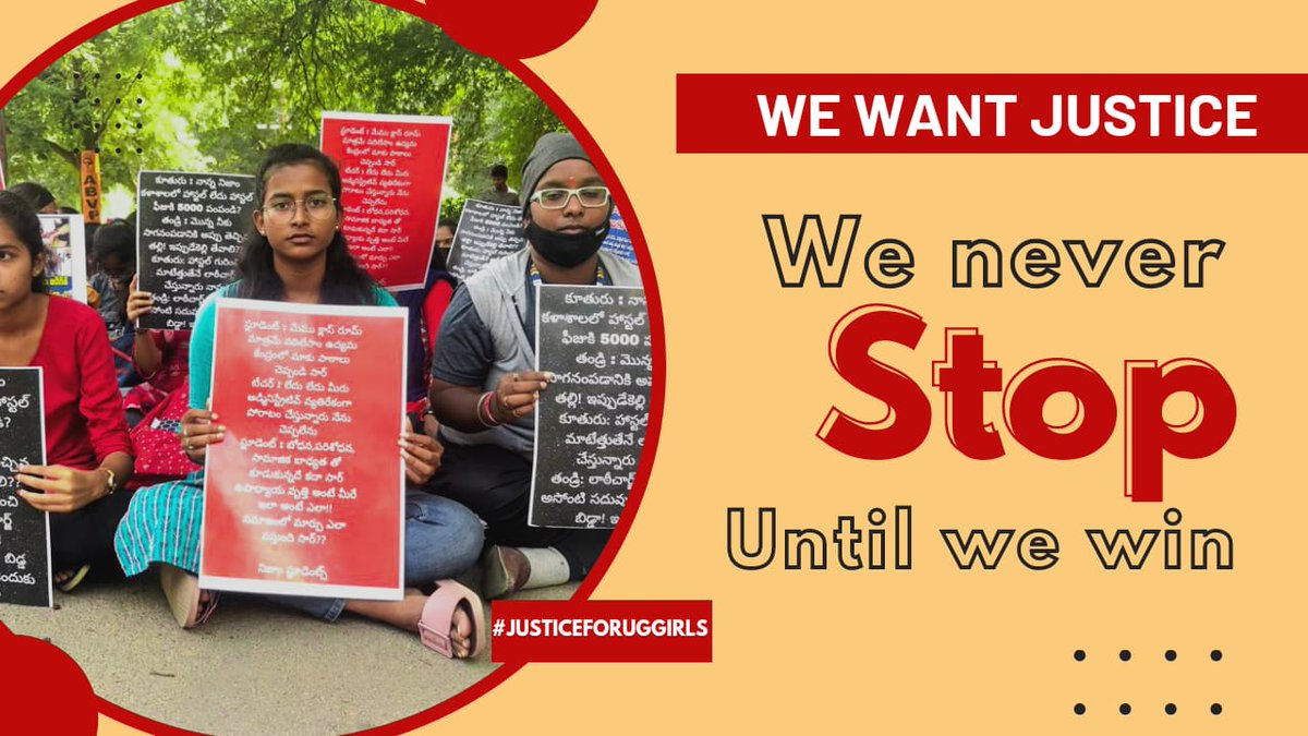 Greeshma_123's tweet photo. #NizamhostelforUGgirls Justice for UG Girls https://t.co/770xiB6jvM
