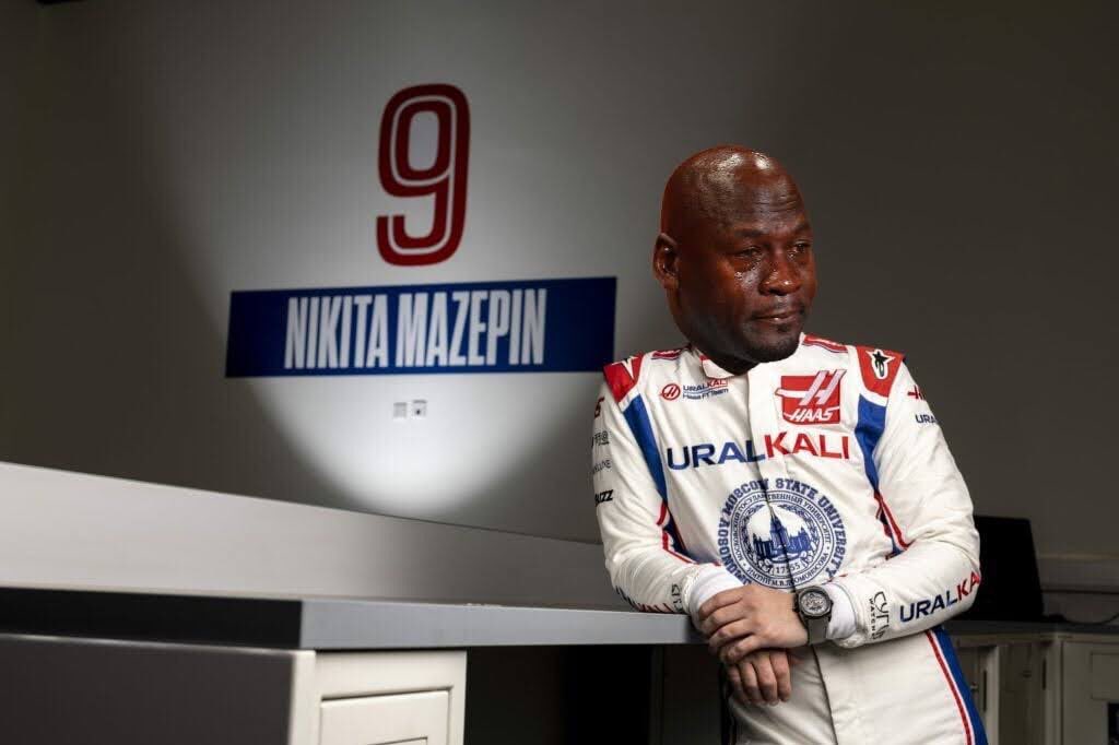 nscates08's tweet photo. @HaasF1Team Someone please caption this. https://t.co/VhafR2aaZg