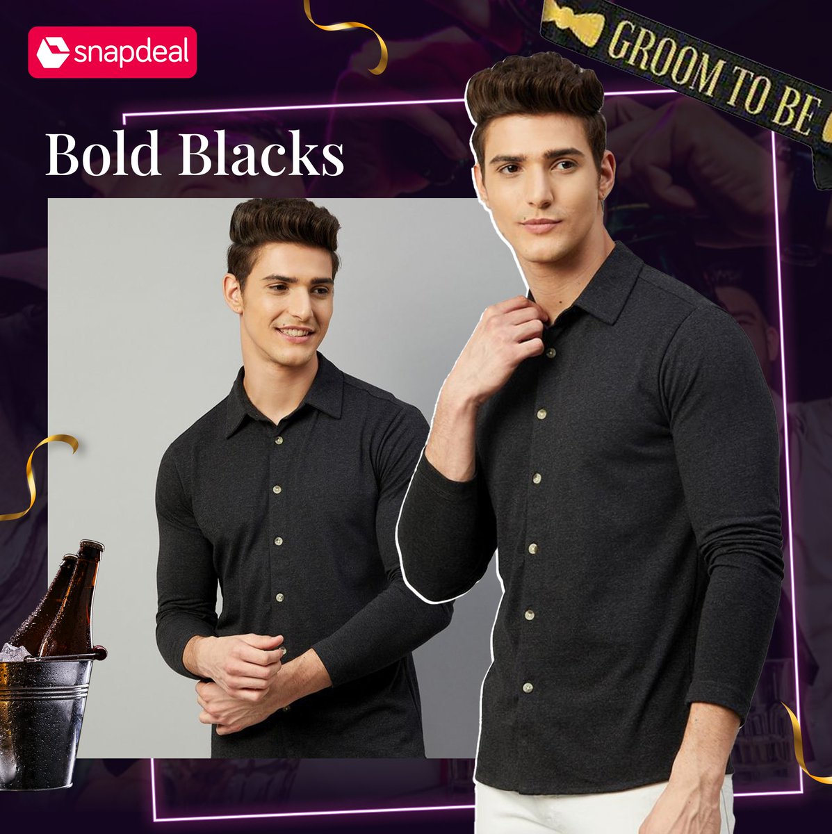 snapdeal's tweet photo. Before the fun begins, let the fashion shine. Make sure the boys look dapper with these picks from Snapdeal. Shop now.
#Snadeal #Deals #Party #Bachelor #BachelorParty #Fun #Enjoy #Style #Looks #PartyLook #Fashion #Bachelor #Wedding #GroomToBe #Groom #ShopNow #OnlyShopOnSnapdeal https://t.co/9PR2TyCPH8