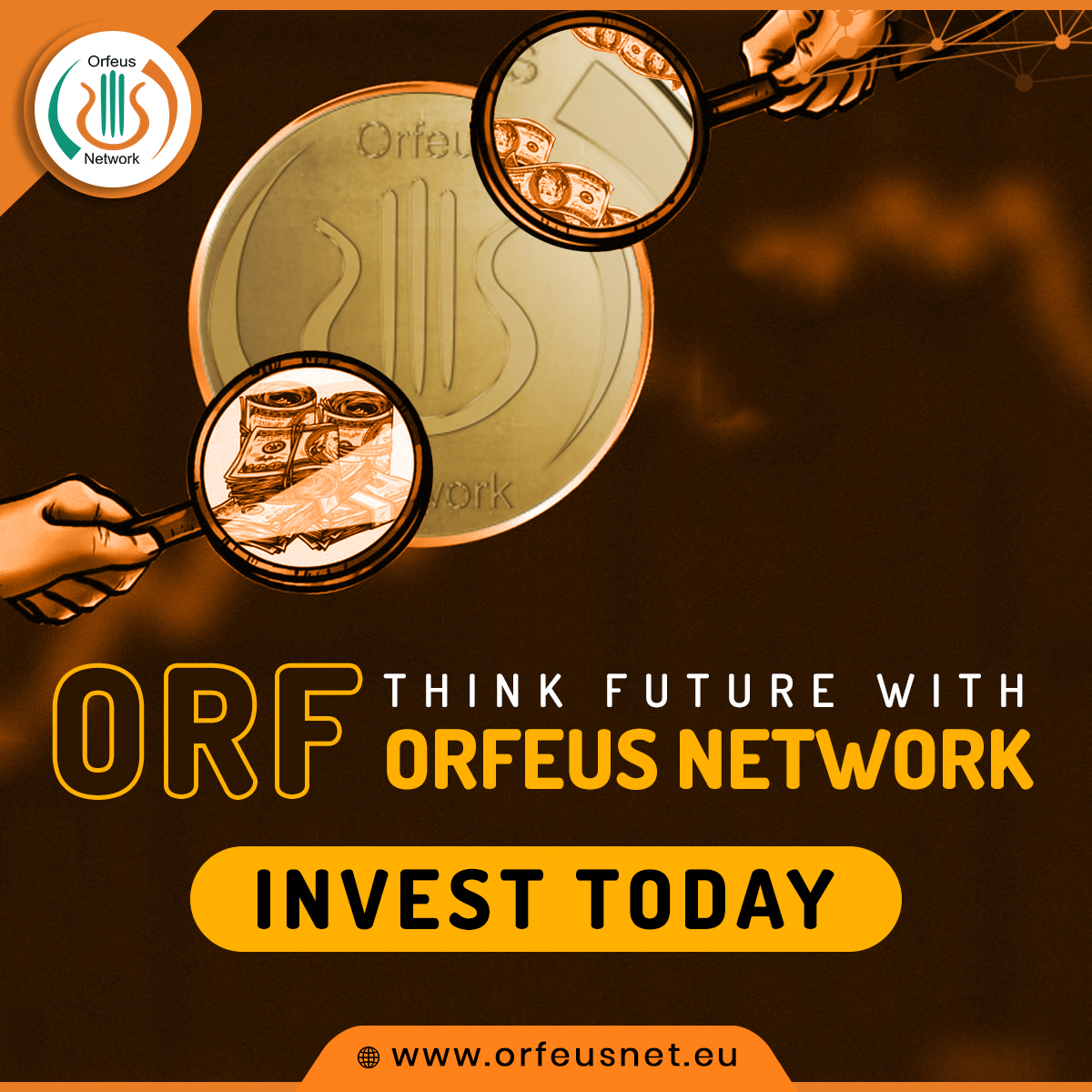 NetworkOrfeus's tweet photo. THINK FUTURE 🤔  WITH ORFEUS NETWORK  

INVEST NOW: https://t.co/eCvXUMiThW

#Crypto #Cryptocurency #Token #investing #Blockchain #Travelling  #Binance  #buynow #investnow https://t.co/8dOwJMLzjK