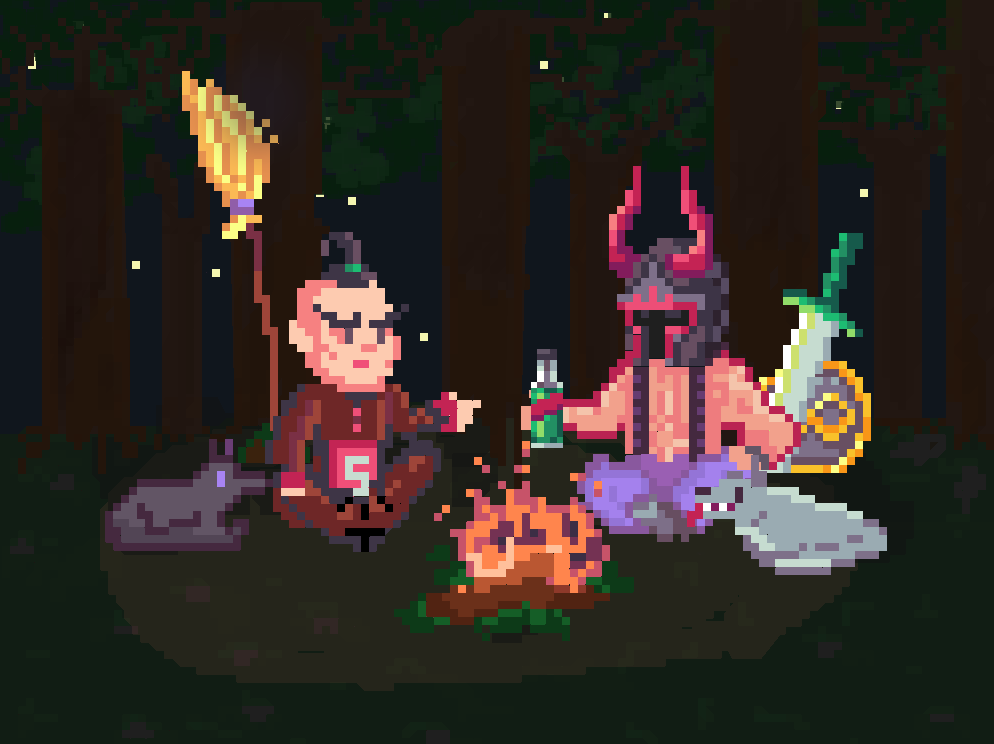 "To the ones who didn't make it..."
"...and to the others that did"

<a href="/WildMageXiaobo/">Wild Mage</a> 
<a href="/AntonNonymous/">Anton /the Mutt Man cometh/ Nonymous</a> 
<a href="/resplanceco/">The Resplendent Lance Company</a>
@forgottenrunes 
#FRWC