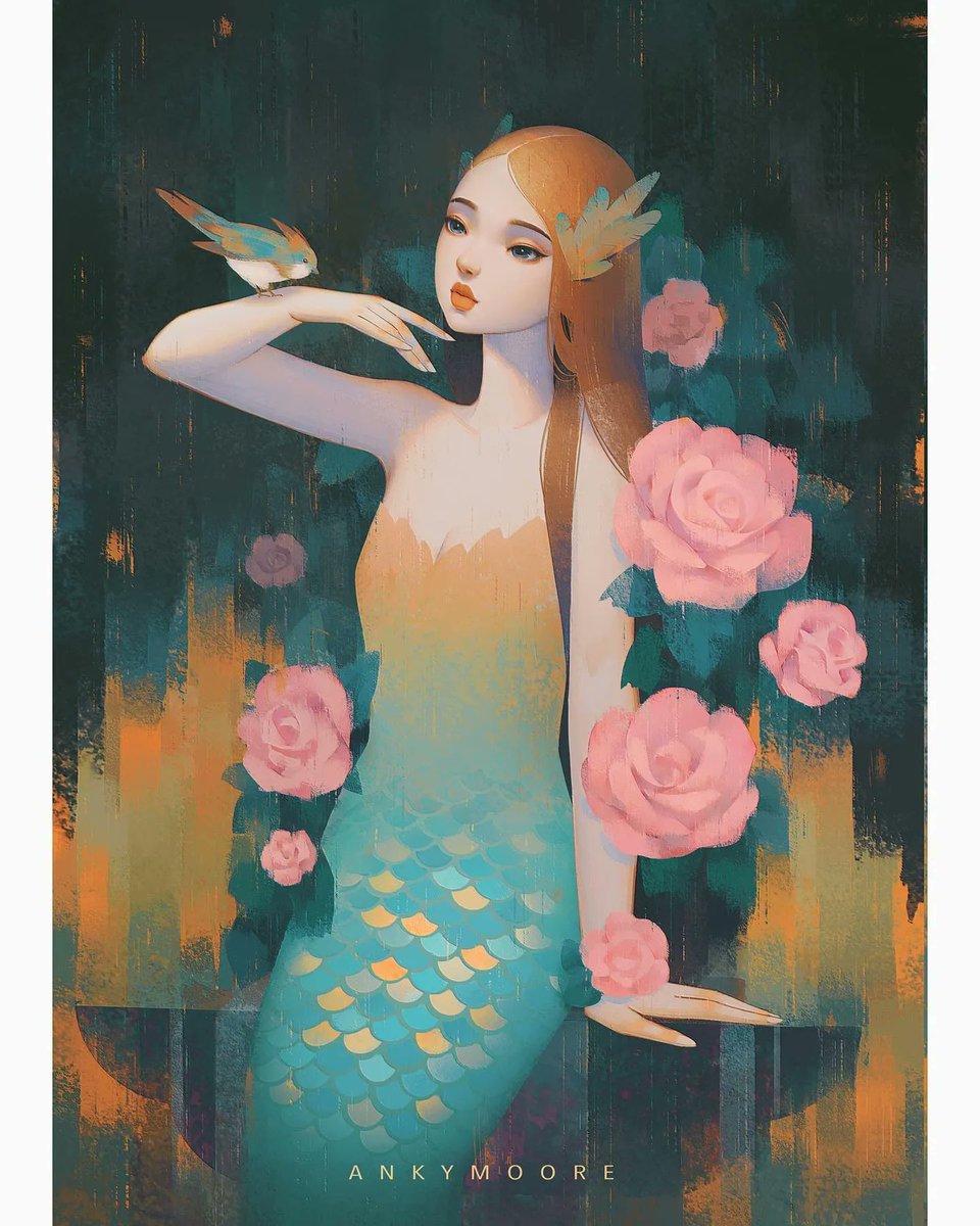 When dreamy comes in all shapes, and mermaid sizes. Stunning work from ankymoore!

#beautifulbizarre #mermaid #newcontemporary #popsurrealism