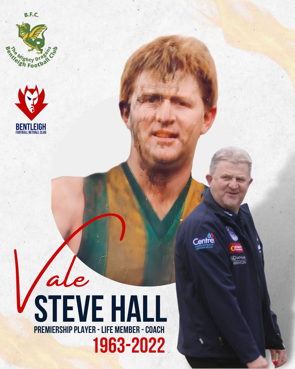 Vale Steve Hall, 1963-2022.

Share your memories of Steve with us, info@bentleighfnc.com.au. 
bentleighfnc.com/post/vale-stev…