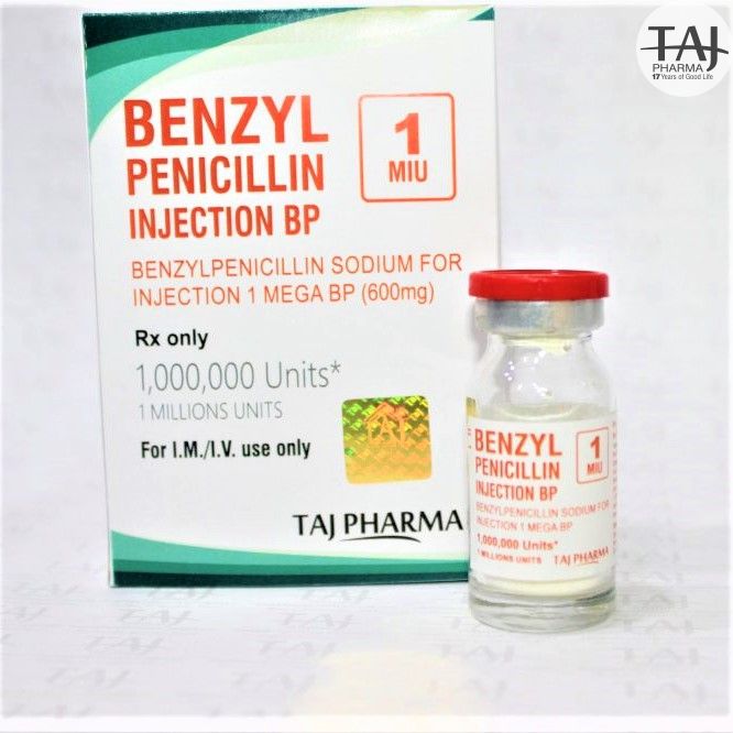 taj_pharma's tweet photo. #Benzylpenicillin is #indicated for most wound #infections, #pyogenic #infections of the skin, soft #tissue #infections, nose infections, throat, #nasal sinuses, #respiratory tract & middle ear. #β-#lactam #Antibiotic, #Antibacterial & #Penicillin. More: https://t.co/iTZaJOO88b https://t.co/wsyLGhp5pU