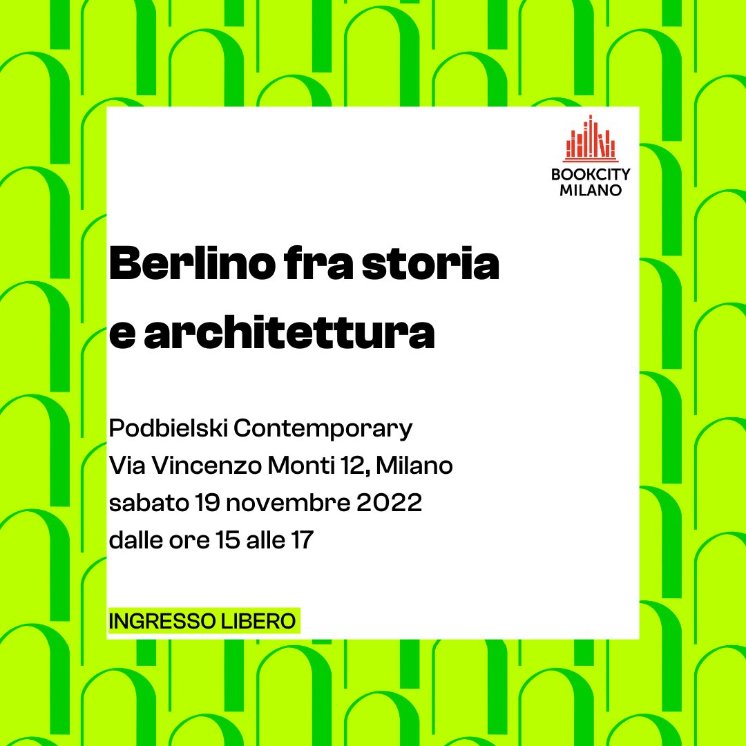 Vi aspettiamo sabato prossimo a <a href="/BOOKCITYMILANO/">BookCity Milano</a> per farvi conoscere da una prospettiva molto originale #Berlino e anche un po' di #Germania.
#vigonipublichistory #BCM22 #BookCityMilano
Info 👇