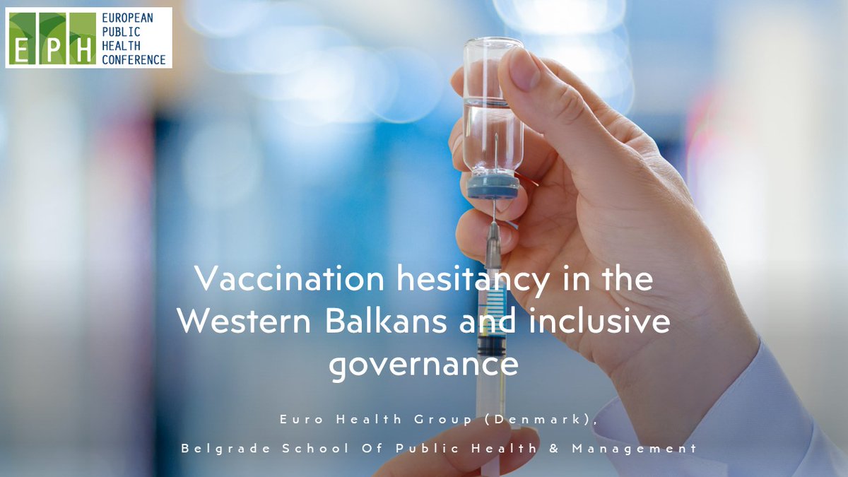 VesnaBjegovic's tweet photo. Join one of the last #EPH2022 workshops:

⏱️13:50
📑Beta 5

We will discuss vaccination hesitancy in the Balkans, inclusive governance, and strategic priorities as economic prosperity, peace, and health are linked in communities.
#EuroHealthGroup @Belgrade_SPH https://t.co/Kduwz4OB6B