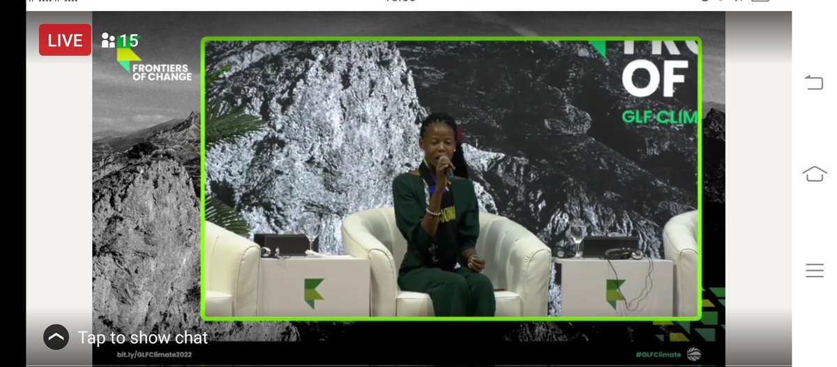' We need a seat on the table for the planet ' says @ShamimZawadi, a youth climate advocate leading an amazing initiative to plant trees on birthdays.

Initiatives like these start from grit and determination within us !
#glfclimate
@GlobalLF