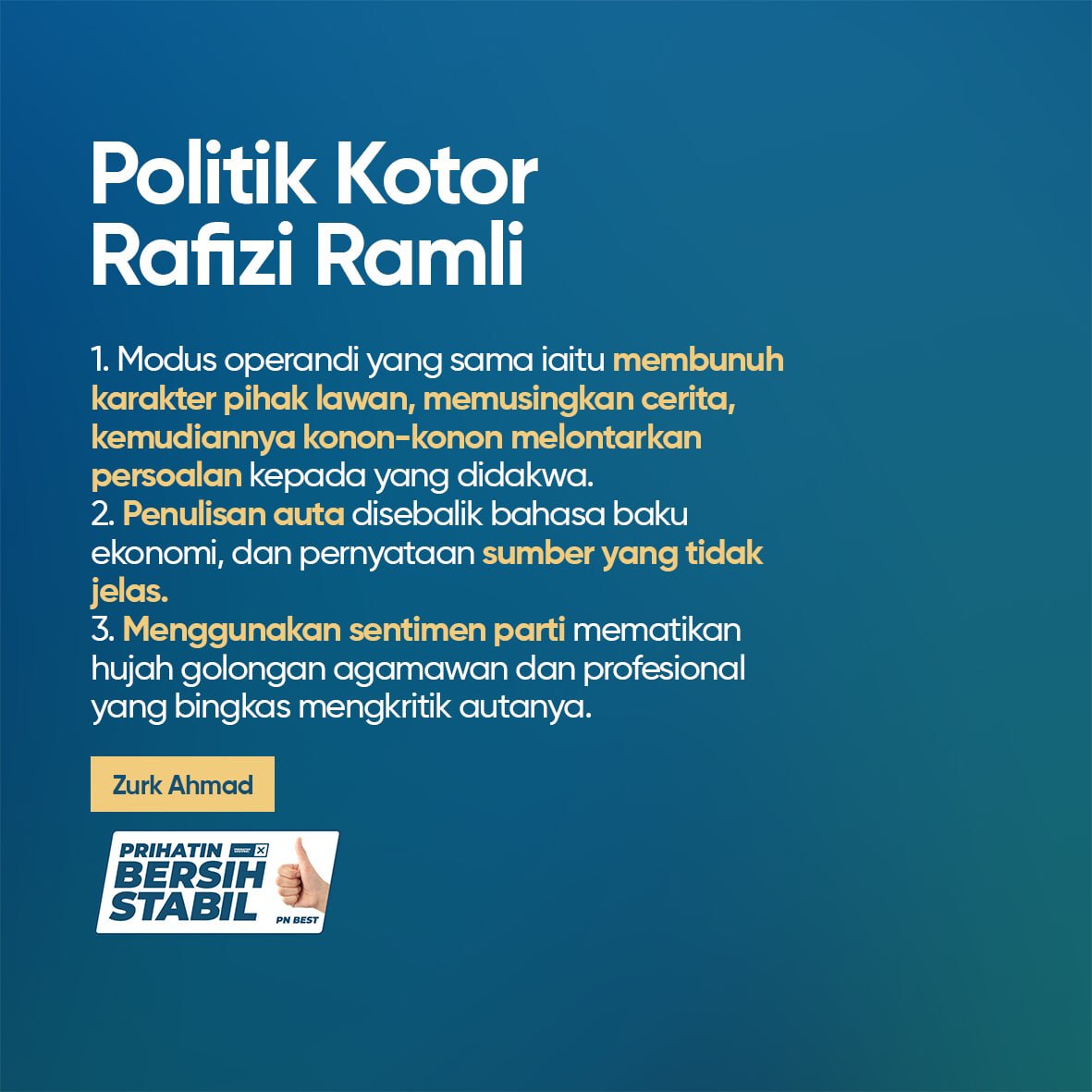 PASPusat's tweet image. POLITIK KOTOR RAFIZI RAMLI

Hidup abad 21, budaya politiknya masih sama dipenuhi nista.

#PrihatiN
#BersihdanStabil
#PNBEST