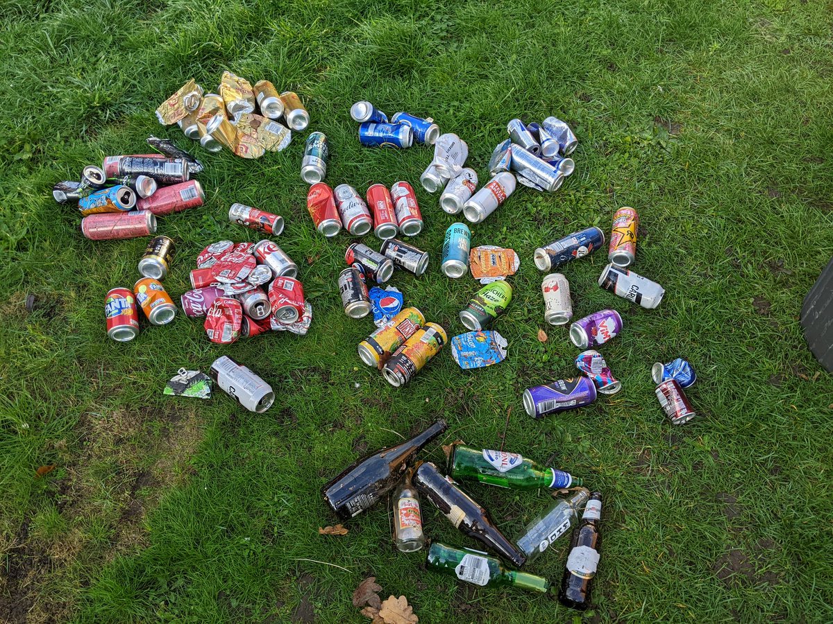 thelonelitterp1's tweet photo. Here's a week's worth of recycling I've litter picked from my local streets. Cans are perpetually recyclable so just take the empty cans home and recycle them please 💚 https://t.co/VaRLOfDkSX
