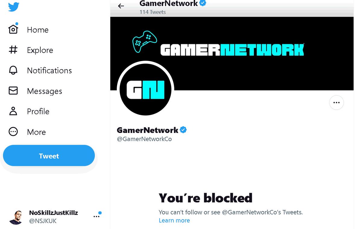 LOL Blocked by <a href="/GamerNetworkCo/">GamerNetwork</a> for requesting their Data protection license number which they are LEGALLY required to have !
Do NOT use this scam company &amp; I'll be reporting them to the ICO 
If they don't respect your data they don't respect YOU !
#GamerNetwork #Scam