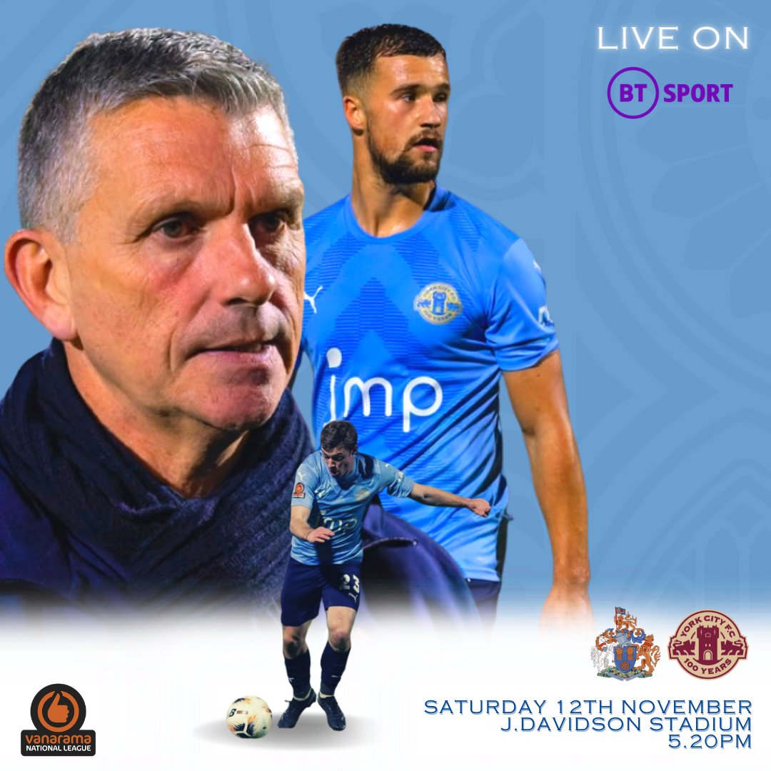 York City FC on Twitter "👊 IT'S MATCHDAY! 🆚 Altrincham (A) 🏟️ J