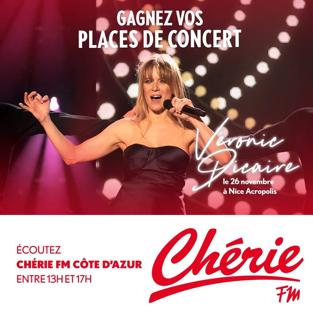 cheriecotedazur's tweet photo. Qui veut aller voir son spectacle à Nice Acropolis? 👍
💕
Dès lundi, Patrick Chérer vous offre vos places dans le 13h/17h sur Chérie FM Côte d'Azur 🥰🎉
#VeronicDicaire #NiceAcropolis #ShowGirlTour https://t.co/mnKubHLXsC