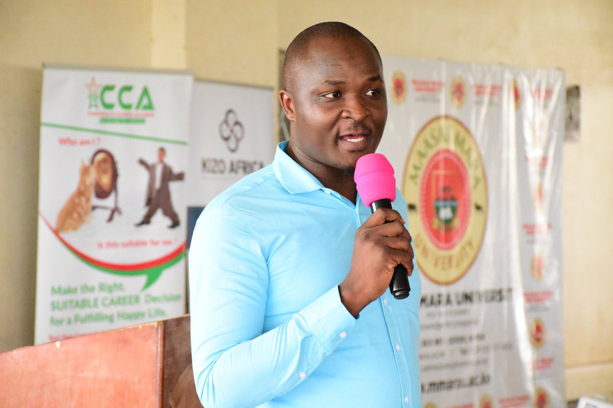MMaraUniversity's tweet photo. Speaker: Walemba Jay 
Topic: How to navigate the recruitment process
"Skills is developed from habit. You need a CV to gain experience and a good cover letter to get a good job."
#mmaraucareerday #careerchange https://t.co/Usa95yWcly
