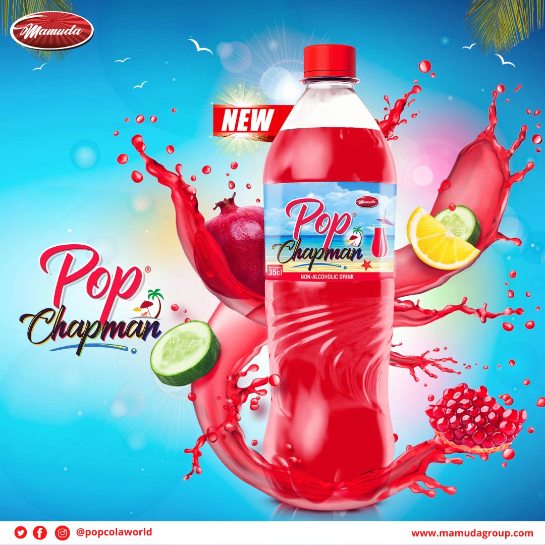 Popcolaworld's tweet photo. Have you tried our New Refreshing POP CHAPMAN♥️
Welcome New member of our Pop Family😋
#choosepopcola #choosehappiness
#popcola #meandmypopcola
#mamudagroup #Popchapman https://t.co/Vs8z6UNul4