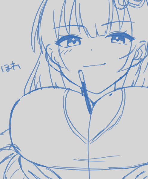 ポッキーの日を失念していたので急いで描いている 