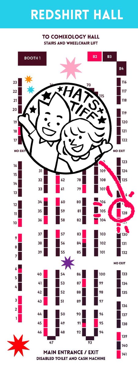 come find me and @tiffbaxterillus at @ThoughtBubbleUK ! Redshirts hall 128 (first hall as you come in) 