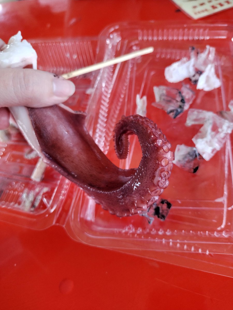 chivalrousmoon's tweet photo. タコも食べた！！参考として写真いっぱい撮ったぜ(��んの参考) https://t.co/EHilUQ1dGv