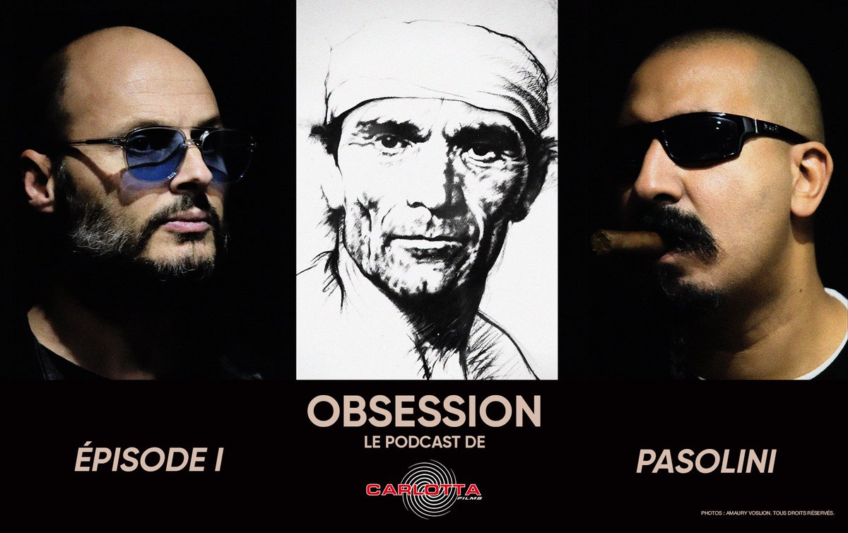 CarlottaFilms's tweet photo. Câest parti, vous pouvez Ă©couter lâĂ©p. 1 dâOBSESSION, LE PODCAST DE CARLOTTA FILMS, oĂč le duo cinĂ©phile @fabriceduwelz et #FathiBeddiar vous parlent de PASOLINI. Passionnant, Ă©rudit, drĂŽle, Ă©mouvant ⊠Et en prime, une guest « pasolinienne » Ă la fin ! âĄïž https://t.co/ZWOLOsxb2p https://t.co/4YIiaunX62