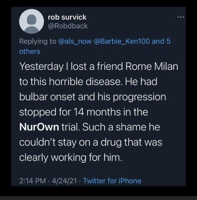 Rome Milan &amp; <a href="/Robdback/">rob survick</a> = US #gymnasts with #ALS

▪️Rome halted progression in #NurOwn trial
▪️<a href="/US_FDA/">U.S. FDA</a> denied others' access to NurOwn
▪️<a href="/FDACBER/">FDA Biologics</a> refuses AdCom for <a href="/BrainstormCell/">BrainStorm</a>,   silencing the voices of families who know #NurOwnWorks. 

#NoAdComNoVoice
#YouCantHandletheTruth