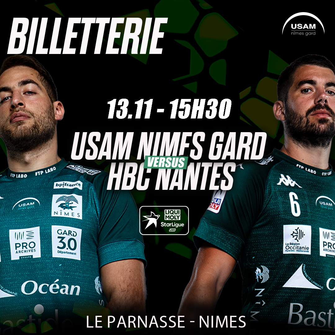 ⚠️BREAKING NEWS ❎ GREEN NEWS ⚠️

➡️Il ne reste plus que quelques places pour le choc ⚡️ USAM Nîmes Gard vs Nantes !
Dépêchez vous !
🎟 bit.ly/3U7Kr9h

➡️Arrivez tôt ce dimanche ! Le parking 🅿️ est partagé avec Nimagine…

#USAM #NIMES #GARD