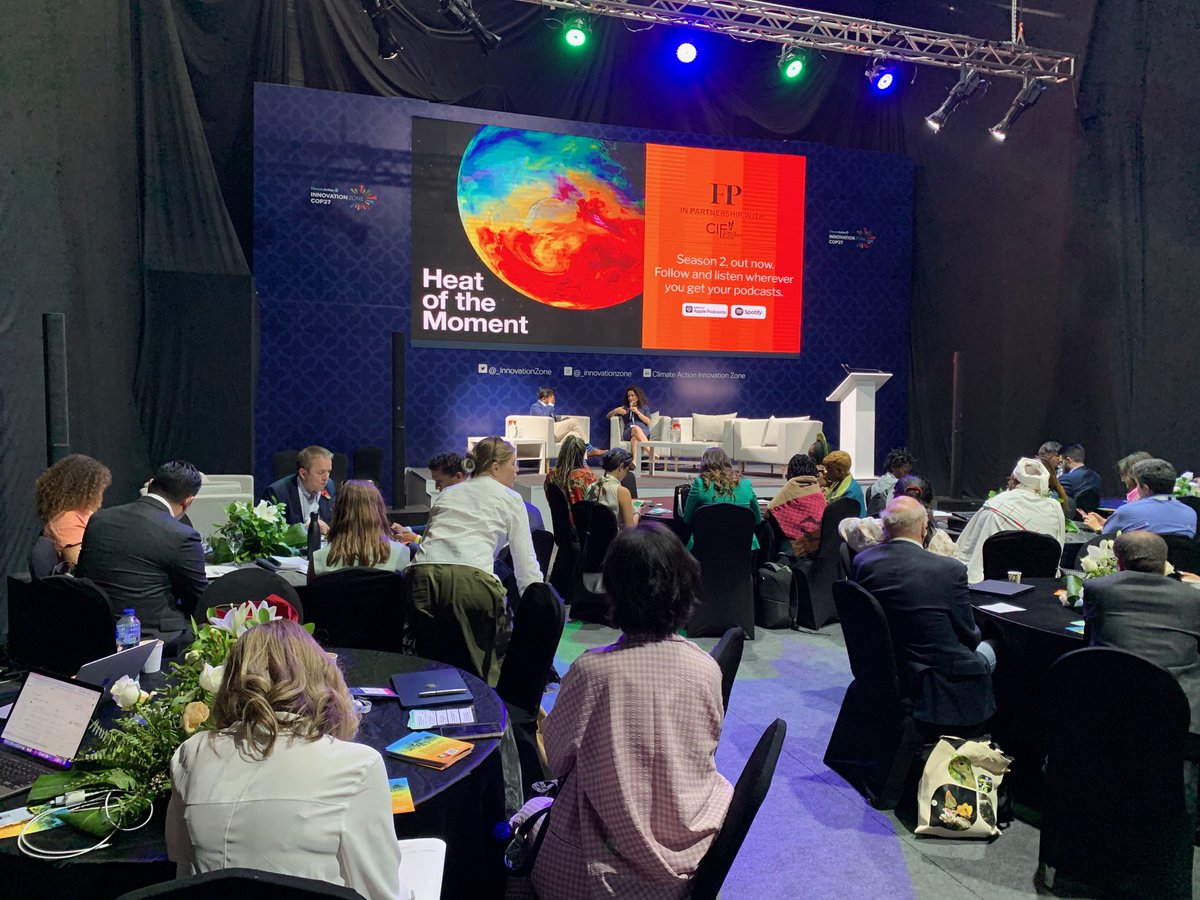 Proud of <a href="/ForeignPolicy/">Foreign Policy</a> 's fantastic team for being part of #COP27 this week by hosting five on- and off-the record critical conversations on achieving just transition with African heads of states, government delegations from around the world, CEO’s and int’l organizations.