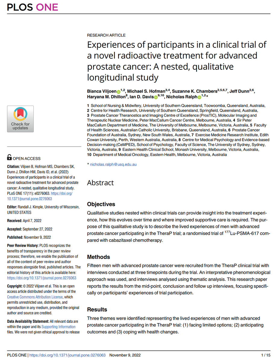 DrMHofman's tweet photo. Patient-reported Experience Measures (PREMs) from the @ANZUPtrials #TheraP study:
“I don’t know whether the cure is worse than the disease..the side effects are just not worth it
you know” (cabazitaxel)
→ https://t.co/co3KzMoqAL 
@hagsie @Nicholas_Ralph @ChambersInOz @Prof_IanD https://t.co/OEH9VIjHK7