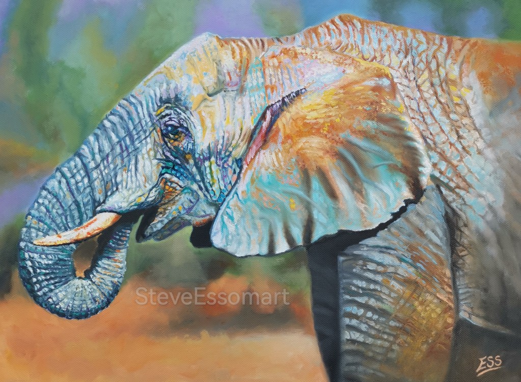 SteveEssomArt's tweet photo. Latest #elephant #painting finished #oiloncanvas #elephantchallenge #elephants #elephantconservation #artistoninstagram #artistonfacebook https://t.co/tdpgA2UXvx