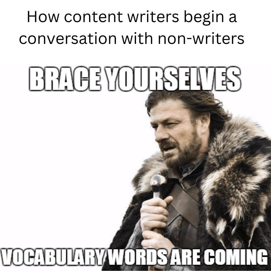 DasWritingServ's tweet image. Maybe that's why we writers love to text more! 

#contentwritermemes #funnymemes #vocabulary #memes #contentwritingservices #relatablememes
