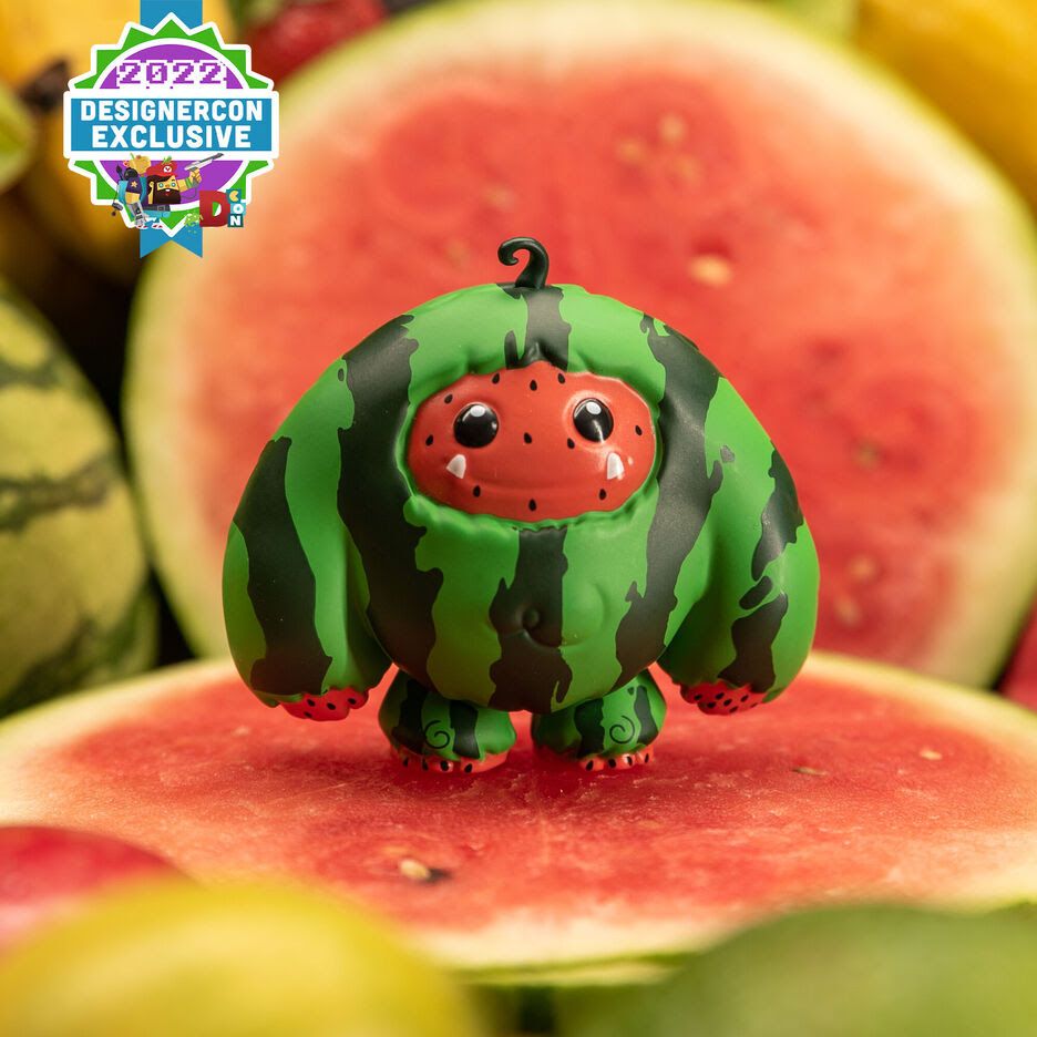 spankystokes's tweet photo. Watermelon Chomper to debut at DesignerCon 2022 from Abominable Toys! https://t.co/td68zX35BJ #abominabletoys #Dcon2022 #DesignerConDCon #FoodToy #Fruit https://t.co/PQqpGh19YT