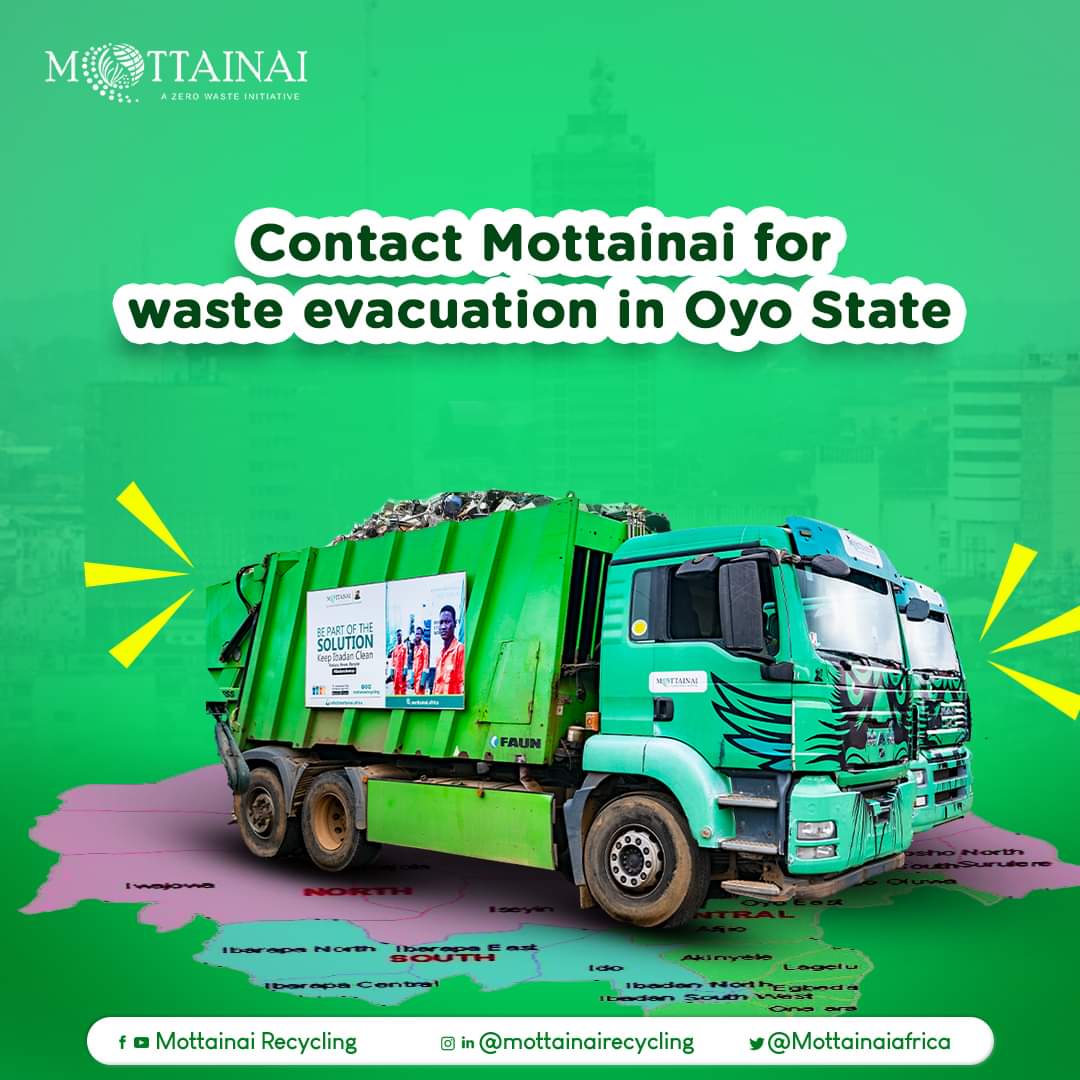 OyoNews1's tweet photo. Has your waste been evacuated this week? Call us on 070 0080 0700 or WhatsApp 081 8190 0004.
#MottainaiRecycling #ZeroWasteLifestyle #EnvironmentalAwareness #CleanCities #KeepYourCityClean #CleanEnvironments https://t.co/xreWJPDUIb
