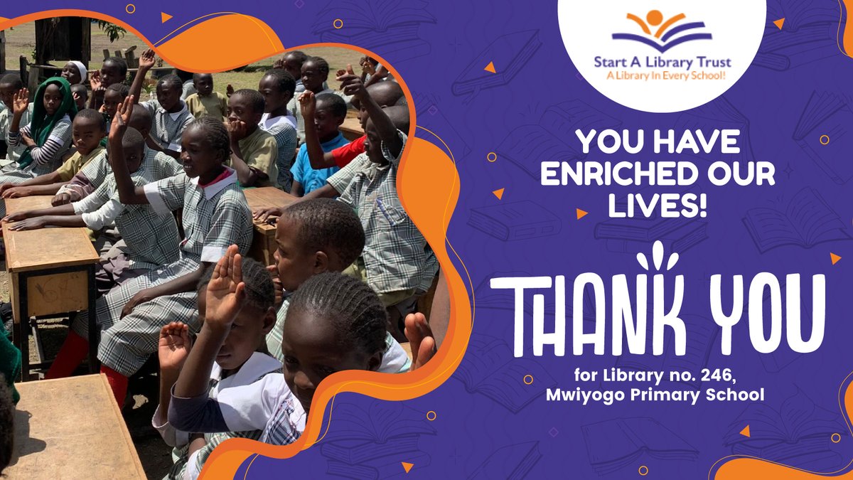 startalibrary's tweet photo. SAL is grateful to all our partners for your continued support &amp; generosity. Literacy, the gifts of learning to read and write are visions that came alive with the launch of library no. 246 at Mwiyogo Primary School. 

#Zeroilliteracy
#AlibraryinEverySchool.
#StartALibrary https://t.co/IU3Y3lotao