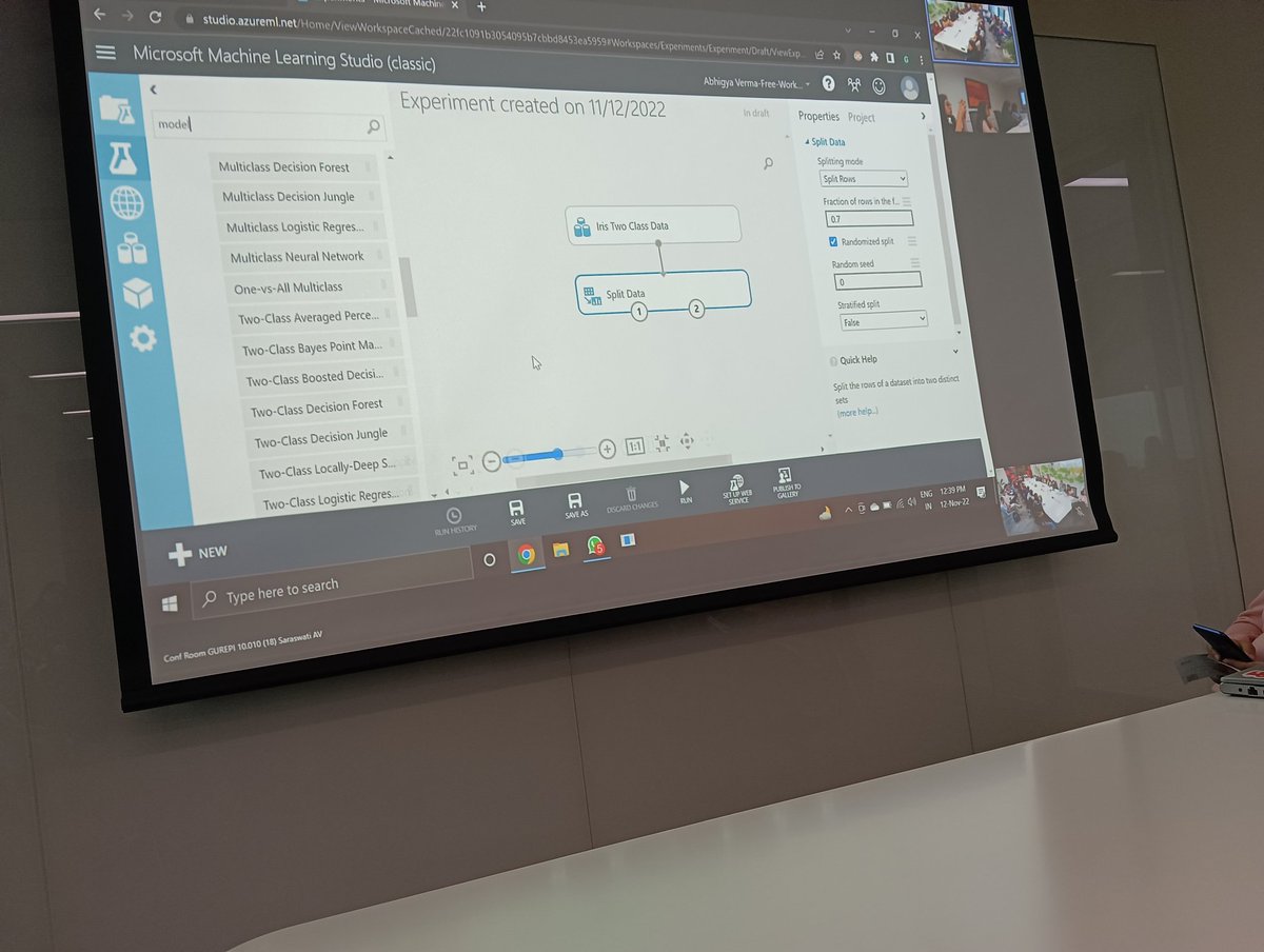 _janvi__10's tweet photo. Second session on BUILDING ML PIPELINES USING AZURE PLATFORM by @RGaurisha<3 #communityday #mscigdtuw #azuredevday #microsoft # https://t.co/HfQra5DEHr