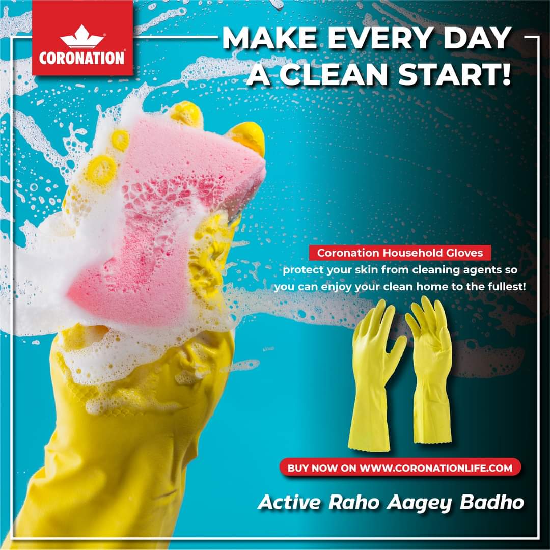 CORONAT65981476's tweet photo. Cleaning your home everyday does not need to harm your hands and skin.
That's why Coronation Household Gloves are here to protect your skin from harmful chemicals and keep you safe from infection.
#coronation #healthylifestyle #painmanagement #householdgloves #germsfree https://t.co/ev6LiKjR0D