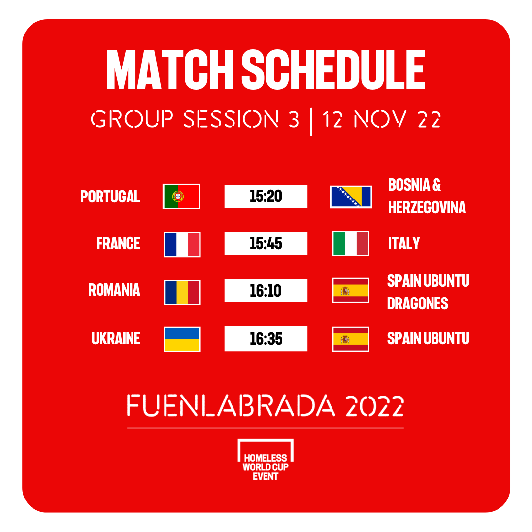 homelesswrldcup's tweet photo. ๐ Fuenlabrada 2022 is here ๐
โฝ 70+ players from 7 nations will compete this weekend in Fuenlabrada
๐ง๐ฆ ๐ซ๐ท ๐ฎ๐น ๐ต๐น ๐ท๐ด ๐ช๐ธ ๐บ๐ฆ
#PlayForHome #MoreThanAGame
@UEFA @DeportesFuenla @AytoFuenlabrada
โก๏ธ https://t.co/54qpKjpnBM https://t.co/k2OZ1hQeux