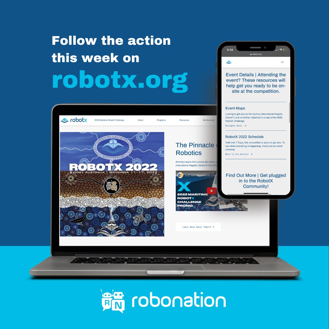 RoboNationInc's tweet photo. Curious about the 2022 Maritime RobotX Challenge? Visit https://t.co/pyl4IpdIkK to follow the action.
#robotx #robonation #robosub #robotics #stem #action #competition https://t.co/4MEt7jwcuk