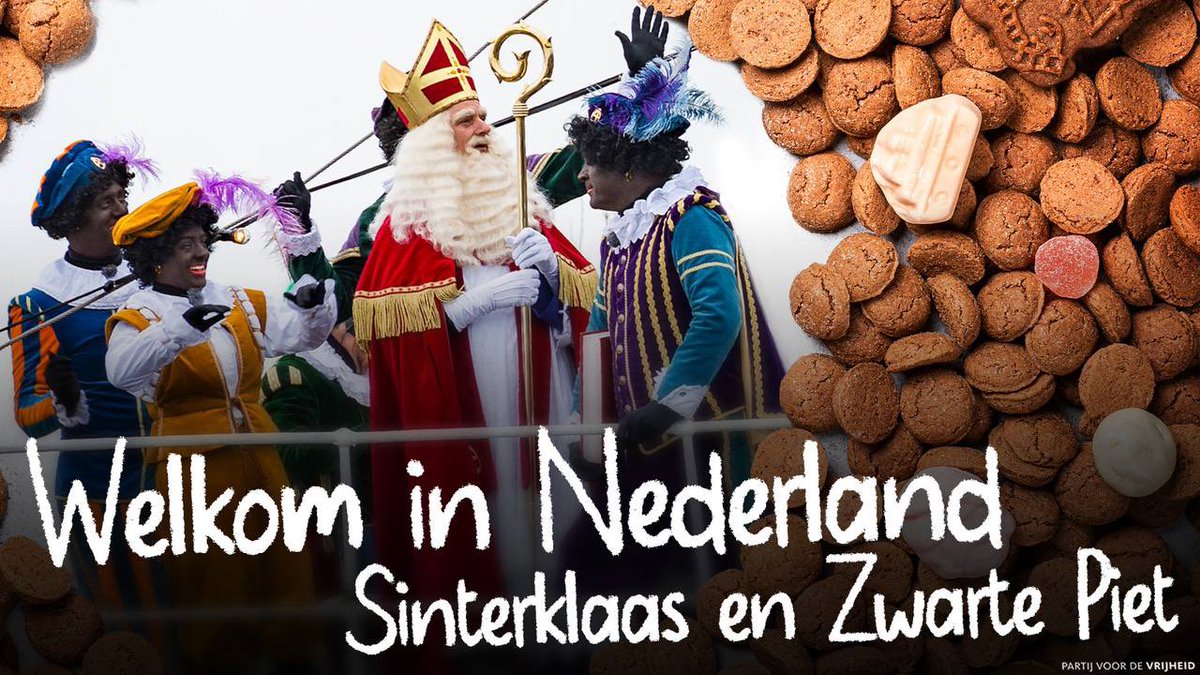 Welkom in Nederland #sinterklaas en #zwartepiet!