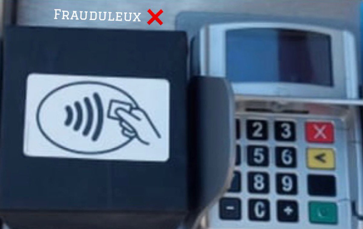 LyesEML's tweet image. ⚠️ VIGILANCE ⚠️ 

De faux boitiers de paiement sans contact fixés aux automates @SNCF ont été identifiés dans nos gares 🚉 

Ce dispositif frauduleux a pour but de pirater votre carte bancaire 💳 

@Jemmel_Ma @assetouaparicio @Moussa_Kante1 @FouedKaouachi @Said_LAJ @Jmounir01