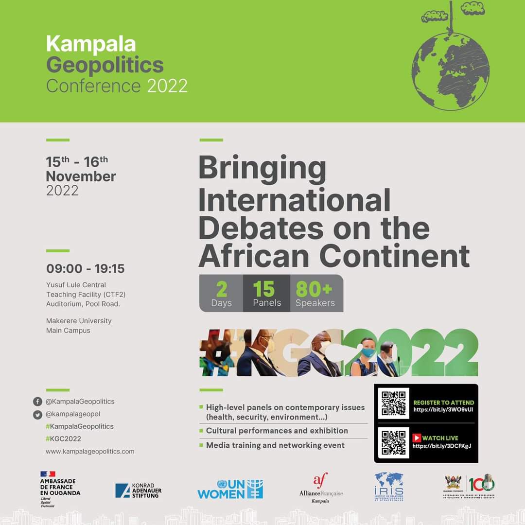 The @kampalageopol Bring to you the biggest international Debates on the African Continent. Are you ready to share your minds out and to ask hot questions. Thank @unwomenuganda @Makerere and other partners for making this happen. #KGC2022 #LetUsTalk