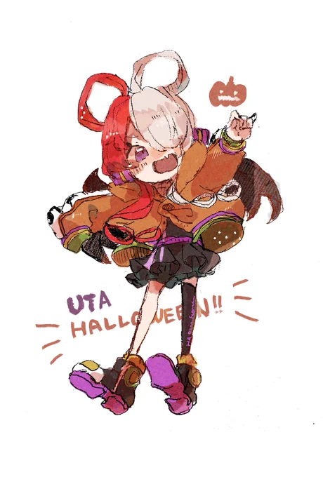 #OP_FILMRED #ウタ大遅刻ハロウィンウタちゃん....最高にかわいかった 