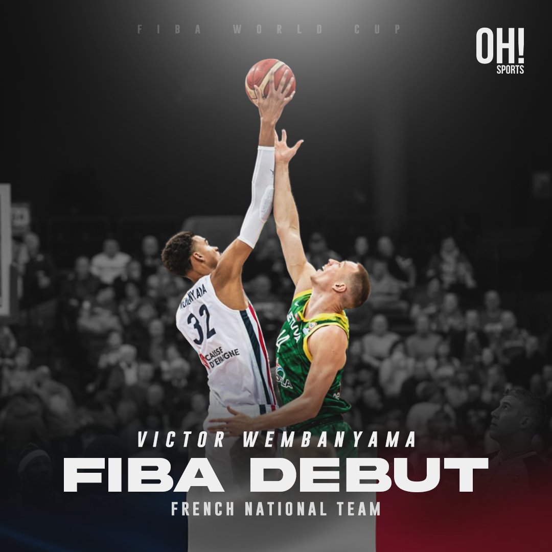 OhSportsPH's tweet photo. Victor Wembanyama debuted in the French National Team!

Read the complete story at https://t.co/v9WNpsLskv

#FIBA #FIBAWC #VictorWenbanyama #France #NBA #FIFAWorldCup #basketball #sports #SportsNews #viral #fyp #fypシ #OhSportsPH https://t.co/9NtwRclj5I