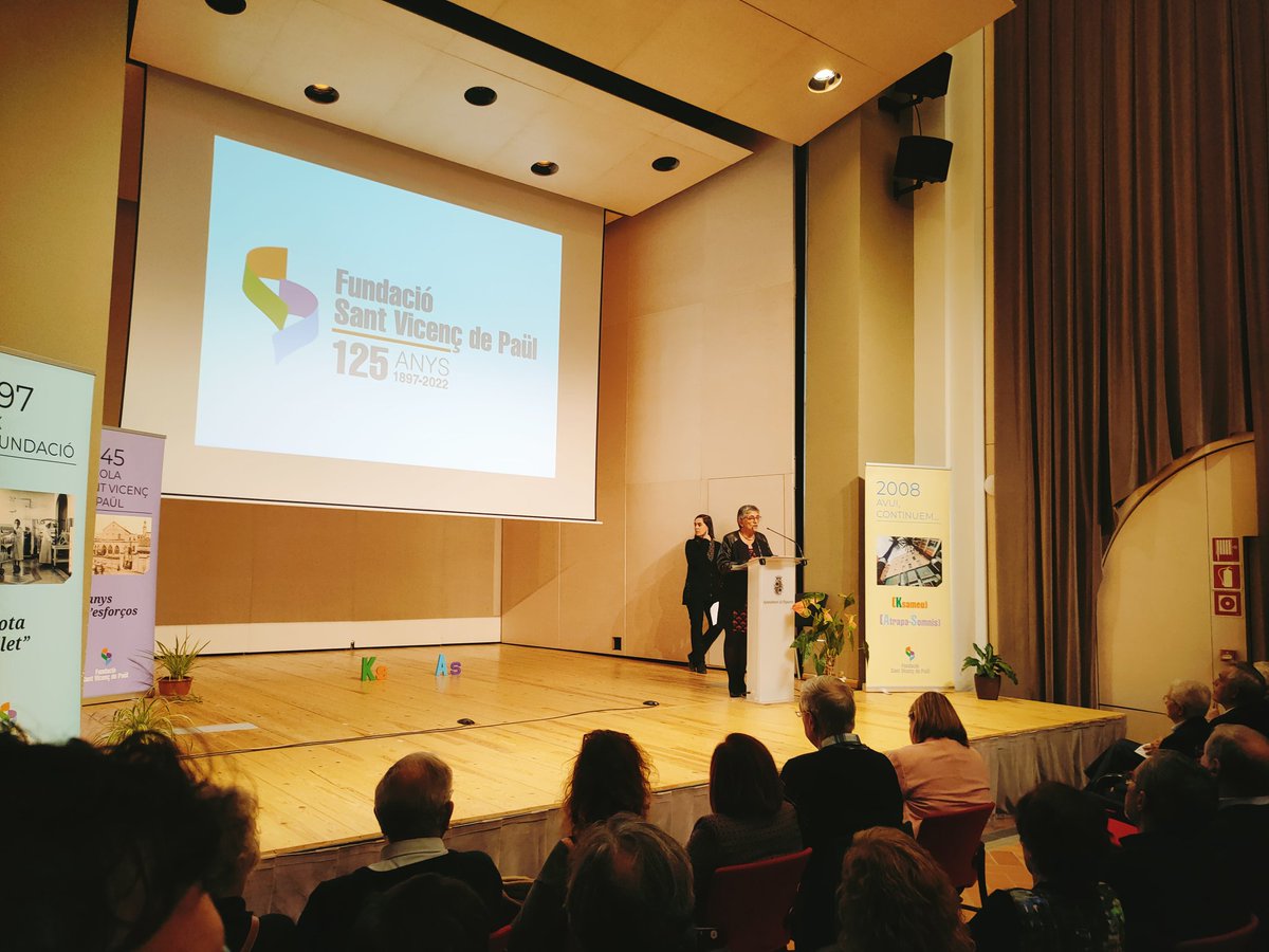 FundacioSVP's tweet photo. Gràcies a tots i a totes per acudir a la celebració dels 125 anys de la Fundació Sant Vicenç de Paül.
SEGUIM I SEGUIREM! Som imparables!
#FSVP https://t.co/KPIBrc4W6J