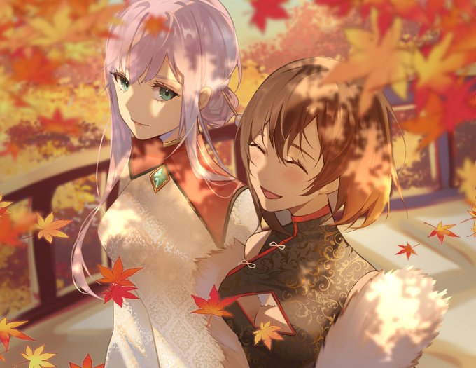 チャイナドレス🍁オータムフォール

「風が涼しくなってきたね、寒くないかいシャリーファ?」

「いえ、お話に夢中で全く気にしてませんでした。でも、ありがとうございます姉様💜」

※イラストはKawa先生にご依頼しました。ありがとうございました!
※skebコミッションです 無断使用・転載お断り 