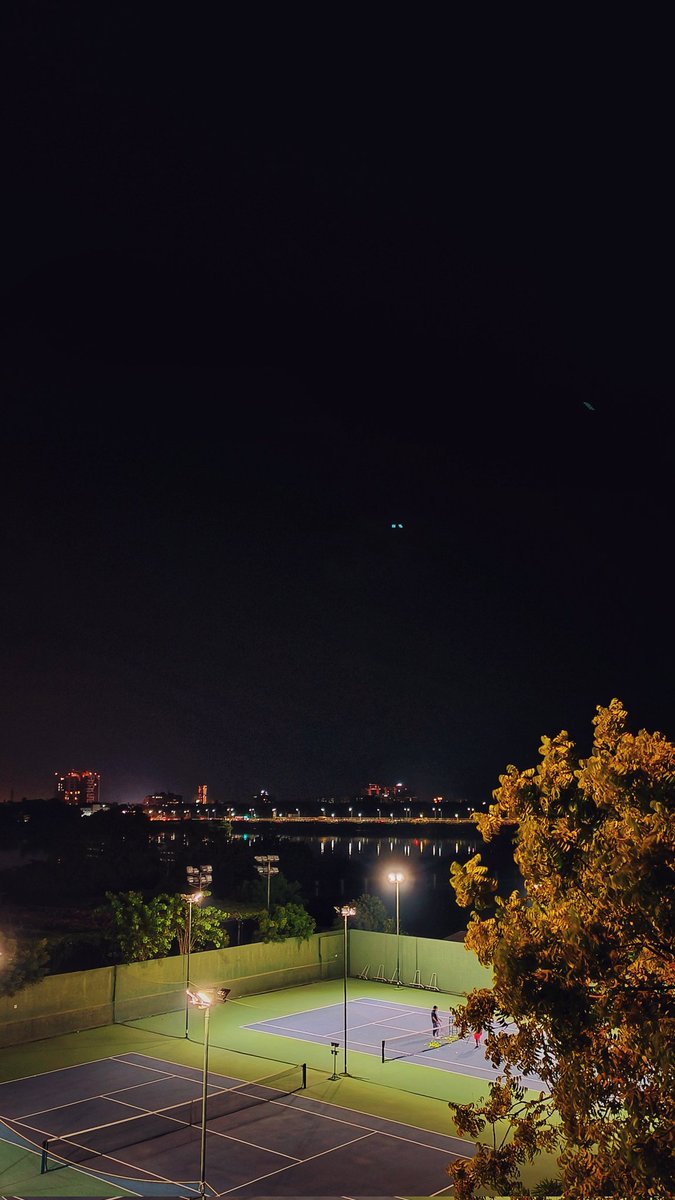 dpreddy's tweet photo. Tennis by the Adyar River! 
#OPPOAmbassadors
#NightInspired
#shotonoppo https://t.co/Z8nVoSsA4E
